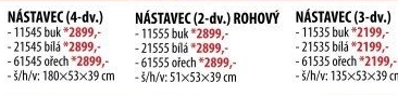 Nástavec ESO 4dveřový 11545 buk