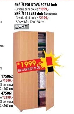 Policová skříň 5923 buk