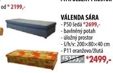 Válenda SÁRA šedá