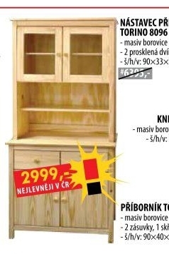 Nástavec příborníku TORINO
