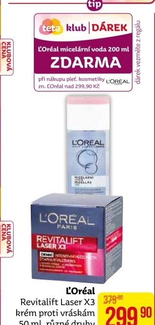 Krém pleťový proti vráskám Laser X3 Renew Revitalift L'
