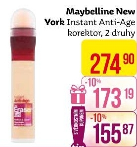 Korektor na kruhy pod očima Instant Anti-Age Eraser Eye Maybelline