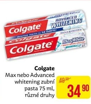 Pasty na zuby Max Colgate