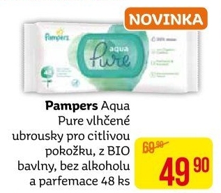 Vlhčené ubrousky dětské Aqua Pure Pampers