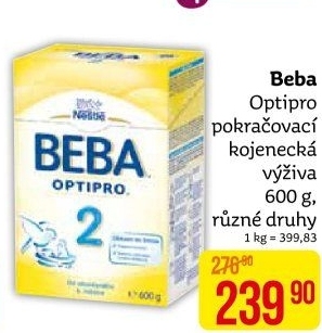 Mléčná výživa Beba Optipro Nestlé