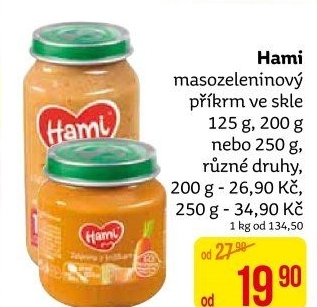 Příkrm masozeleninový Hami