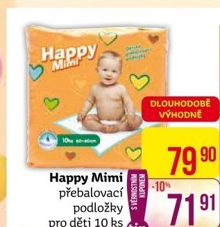 Podložky přebalovací Happy Mimi
