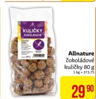 Čokoládové kuličky Allnature