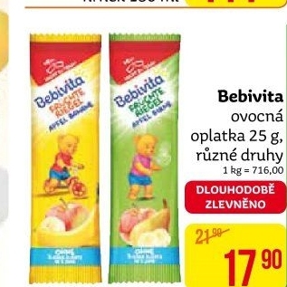 Oplatka ovocná Bebivita