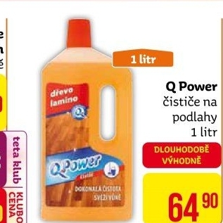 Čistič na podlahy Q Power