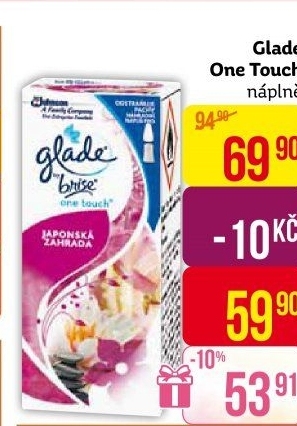 Osvěžovač vzduchu One touch Glade by Brise - náplň