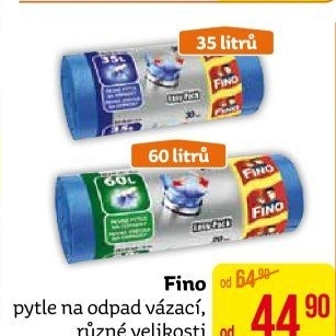 Zatahovací pytle na odpadky Fino