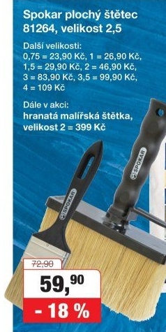 SPOKAR PLOCHÉ ŠTĚTCE
