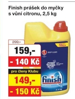 Prášek do myčky Finish