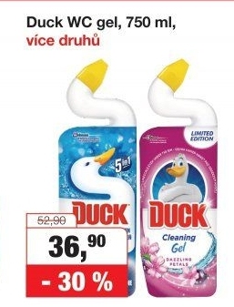 Gelový čistič WC Duck