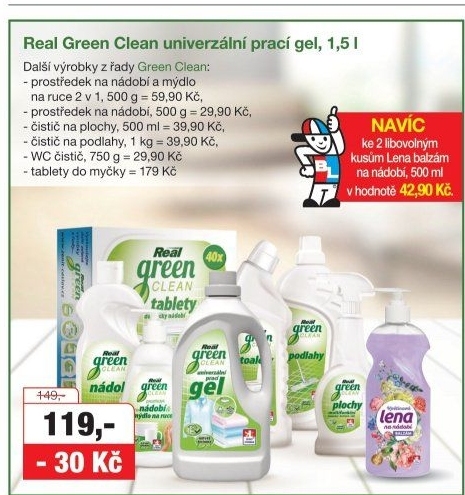 Gelový čistič WC Reál Green Clean