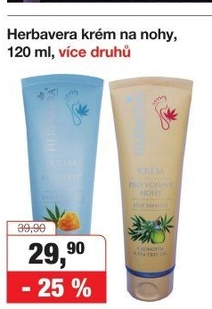 Krém na nohy Herbavera