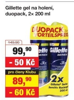 Gel na holení pánský Series Gillette
