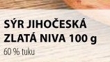 Sýr Niva zlatá Jihočeská 60% Madeta