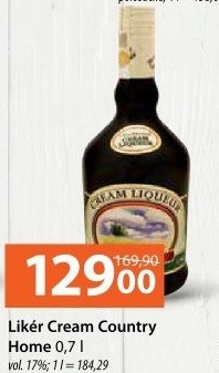 Likér Cream Country Home Demerara Distillers