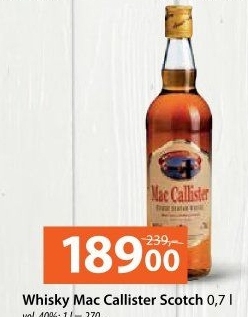 Whisky skotská Mac Callister
