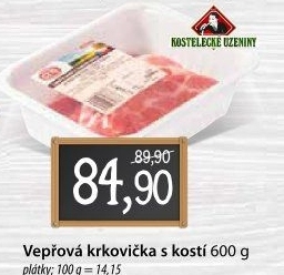 Vepřová krkovice s kostí Kostelecké uzeniny