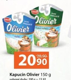 Sýr čerstvý smetanový neochucený Olivier Kapucín