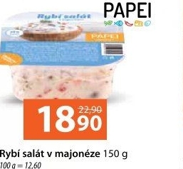 Rybí salát v majonéze Lahůdky Papei