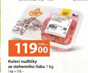 Kuřecí nudličky ze stehenního řízku Vodňanské kuře