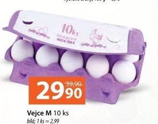 Vejce bílá M
