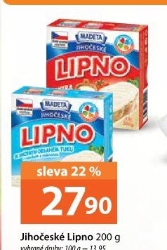 Tavený sýr Jihočeské Lipno Madeta