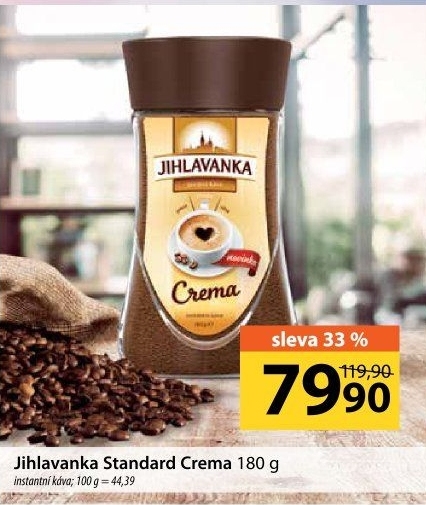 Instantní káva Jihlavanka Standard Crema