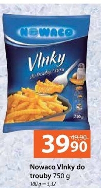 Hranolky vlnky mražené Nowaco