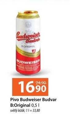 Pivo světlý ležák B: Original Budweiser Budvar