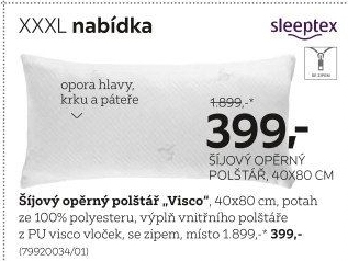 ŠÍJOVÝ OPĚRNÝ POLŠTÁŘ