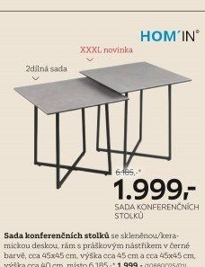 SADA KONFERENČNÍCH STOLKŮ