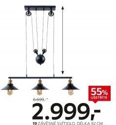 SVÍTIDLO ZÁVĚSNÉ
