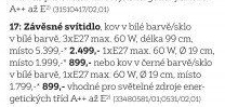 SVÍTIDLO ZÁVĚSNÉ