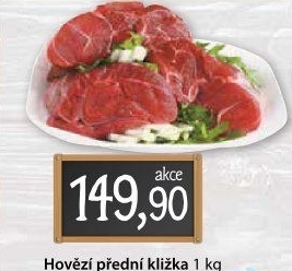 Hovězí přední bez kosti - kližka