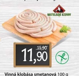 Vinná klobása smetanová Kostelecké uzeniny