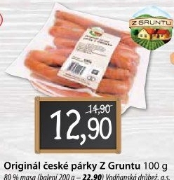 Párky české originál Z Gruntu