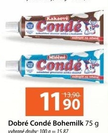 Mléko kondenzované ochucené Condé Bohemilk