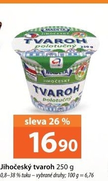 Tvaroh polotučný Jihočeský Madeta
