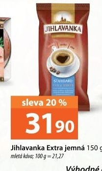 Mletá káva Standard extra jemná Jihlavanka