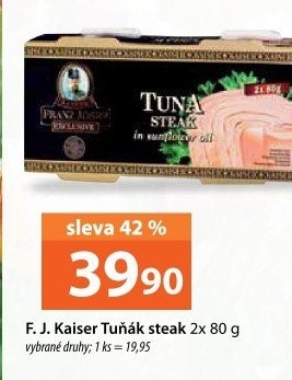 Tuňák steak v oleji Exclusive Franz Josef Kaiser