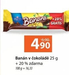 Tyčinka Banán v čokoládě Figaro
