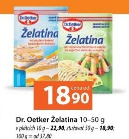 Plátková želatina Dr.Oetker