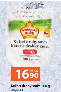 Droby kuřecí směs mražená Vodňanské kuře