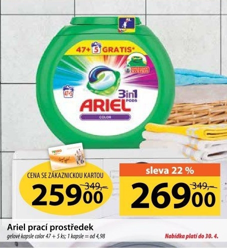 Prací kapsle 3v1 Ariel