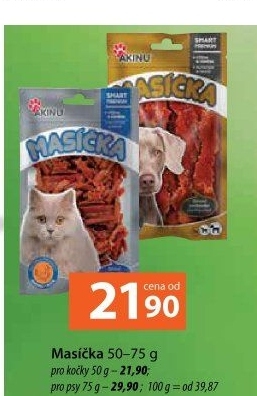 Pamlsky pro psy Masíčka Akinu